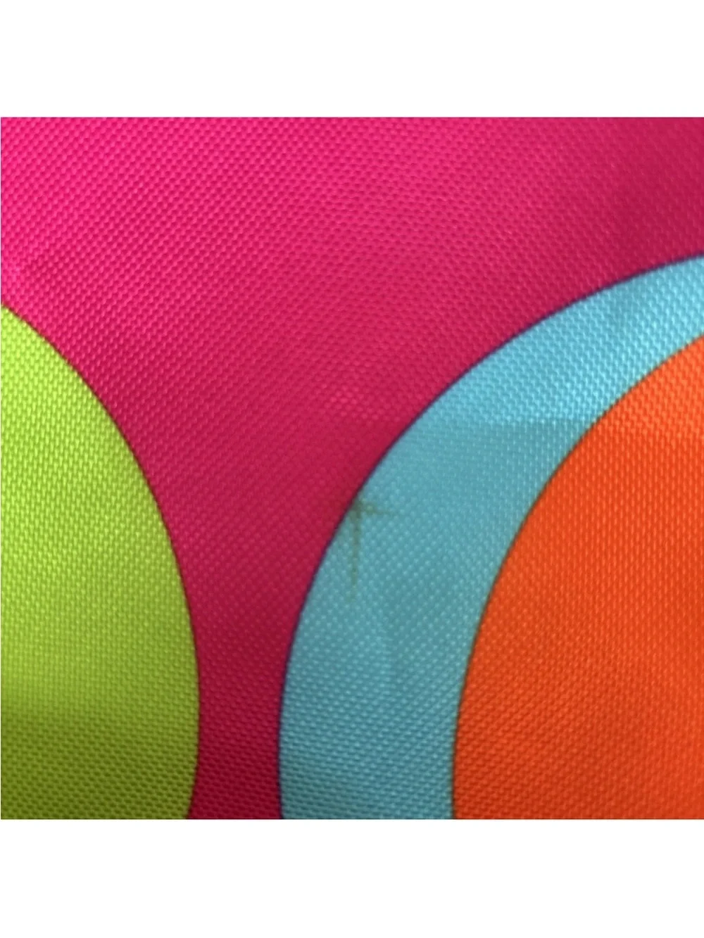 Lisa Perry Estee Lauder Canvas Tote Bag-Colorful Mod Polka Dot Pop Art Coastal